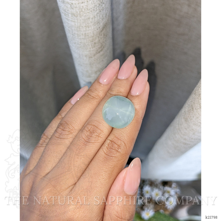 25.09 Ct. Blue Cabochon Aquamarine from Ceylon (Sri Lanka)