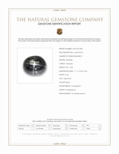 4.58 Ct. Black Star Diopside from Madagascar Scan Report