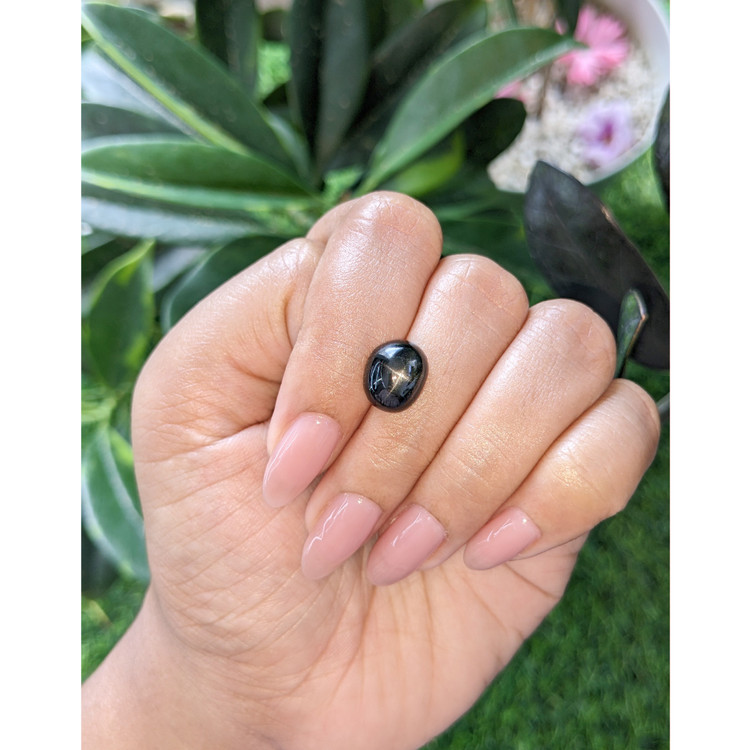 4.58 Ct. Black Star Diopside from Madagascar