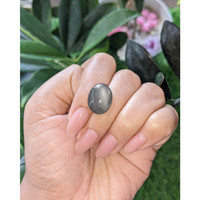 9.31 Ct. Grey Cabochon Moonstone from Ceylon (Sri Lanka) Life Style