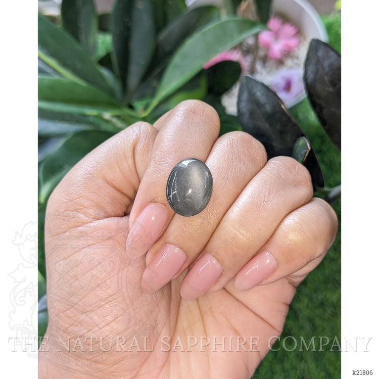 9.31 Ct. Grey Cabochon Moonstone from Ceylon (Sri Lanka)