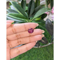 6.53 Ct. Pinkish Red Cabochon Garnet from Ceylon (Sri Lanka) Life Style
