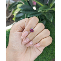 1.45 Ct. Purplish Pink Garnet from Ceylon (Sri Lanka) Life Style