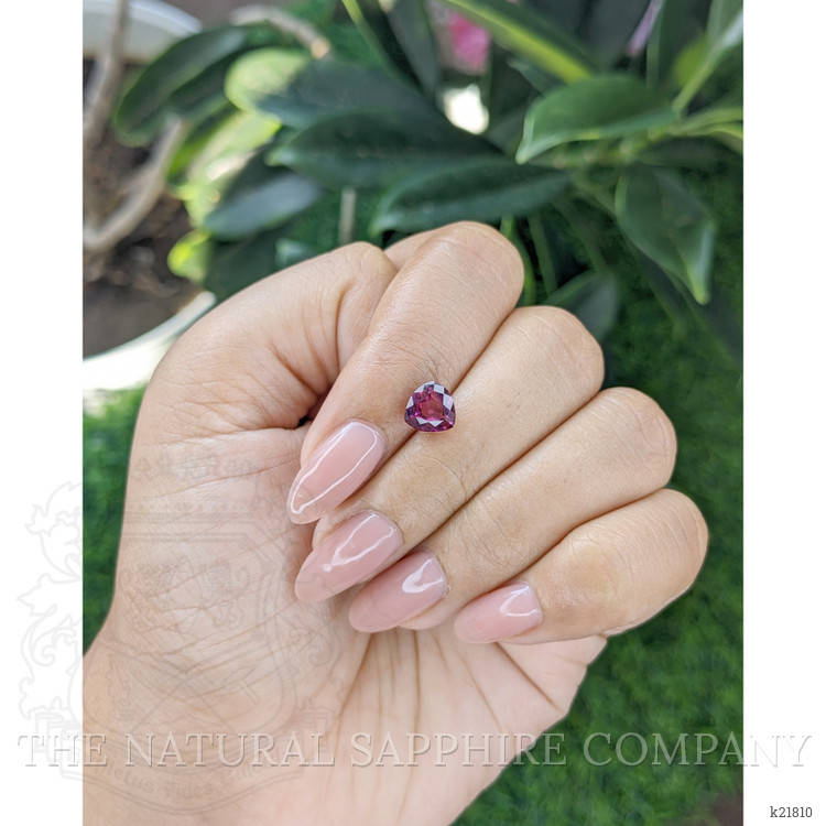 1.45 Ct. Purplish Pink Garnet from Ceylon (Sri Lanka)
