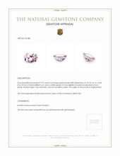 3.37 Ct. Kunzite from Afghanistan Appraisal