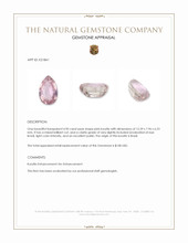4.90 Ct. Kunzite from Brazil Appraisal