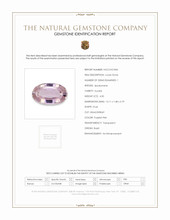 4.30 Ct. Purplish Pink Kunzite from Brazil Scan Report