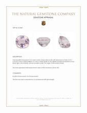 3.65 Ct. Kunzite from Brazil Appraisal