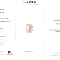 145.74 Ct. Organish Brown Precious Topaz from Brazil Scan Report
