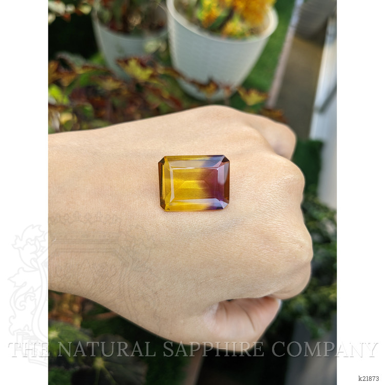 18.65 Ct. Ametrine from Ceylon (Sri Lanka)