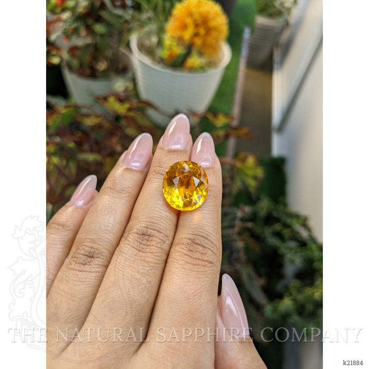 15.42 Ct. Citrine from Ceylon (Sri Lanka)