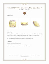 5.17 Ct. Ametrine from Ceylon (Sri Lanka) Appraisal