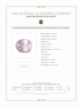 5.76 Ct. Pink Rose Quartz from Ceylon (Sri Lanka) Scan Report