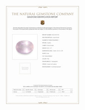 5.71 Ct. Pink Rose Quartz from Ceylon (Sri Lanka) Scan Report