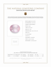 4.68 Ct. Pink Rose Quartz from Ceylon (Sri Lanka) Scan Report