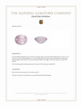 4.22 Ct. Rose Quartz from Ceylon (Sri Lanka) Appraisal