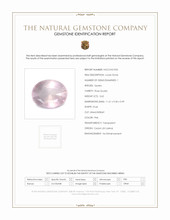 3.62 Ct. Pink Rose Quartz from Ceylon (Sri Lanka) Scan Report