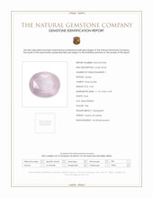 3.63 Ct. Pink Rose Quartz from Ceylon (Sri Lanka) Scan Report
