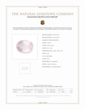 4.85 Ct. Pink Rose Quartz from Ceylon (Sri Lanka) Scan Report