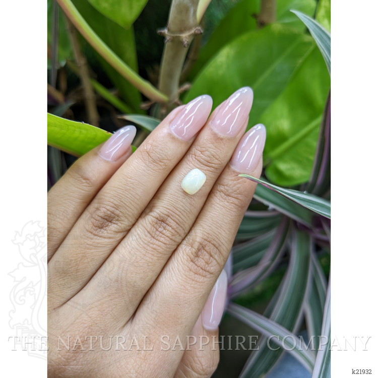 1.22 Ct. Cabochon White Opal from Australia