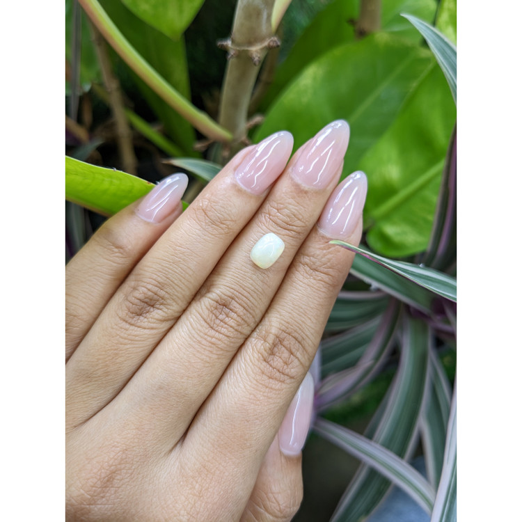 1.22 Ct. Cabochon White Opal from Australia