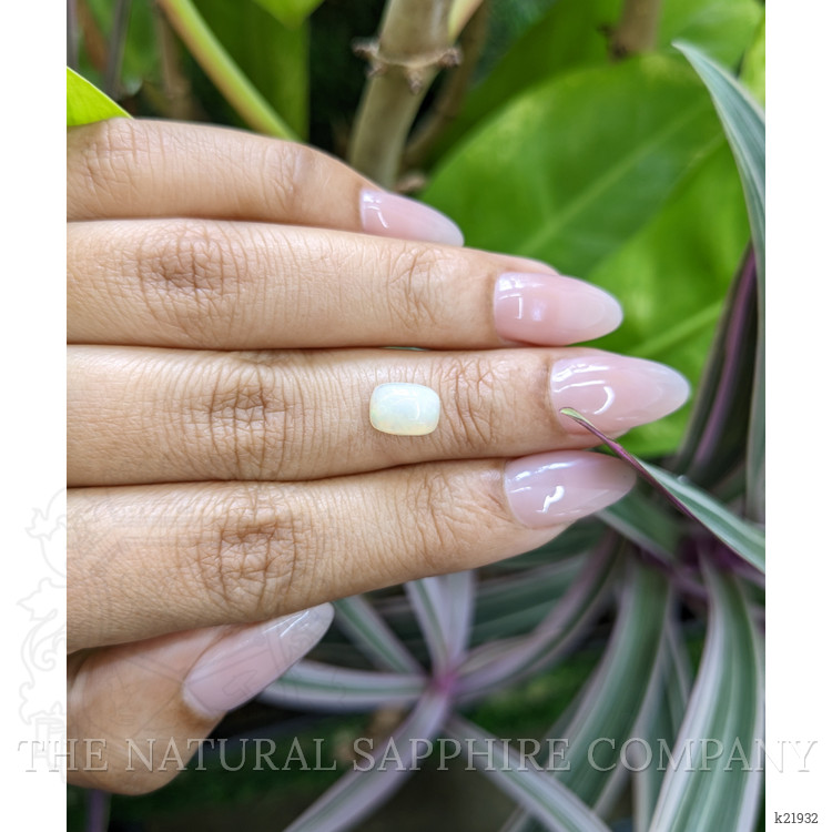 1.22 Ct. Cabochon White Opal from Australia