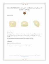 1.24 Ct. Cabochon White Opal from Australia Appraisal