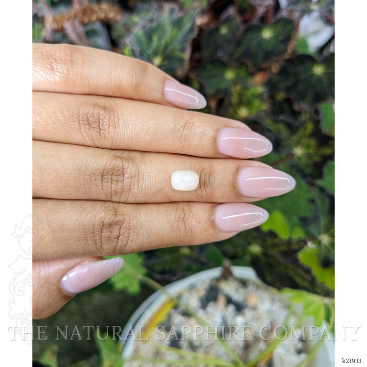 1.24 Ct. Cabochon White Opal from Australia