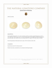 1.57 Ct. Cabochon White Opal from Australia Appraisal