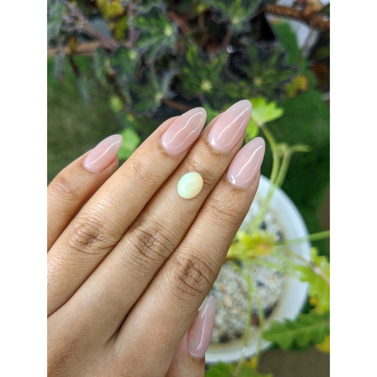 1.57 Ct. Cabochon White Opal from Australia