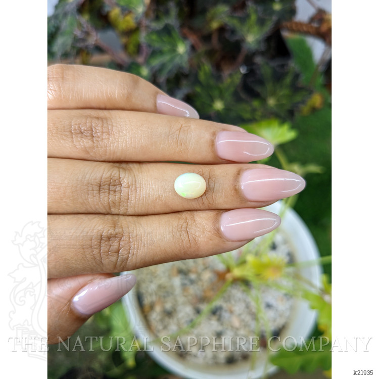 1.57 Ct. Cabochon White Opal from Australia