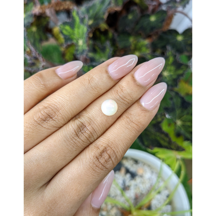 1.32 Ct. Cabochon White Opal from Australia