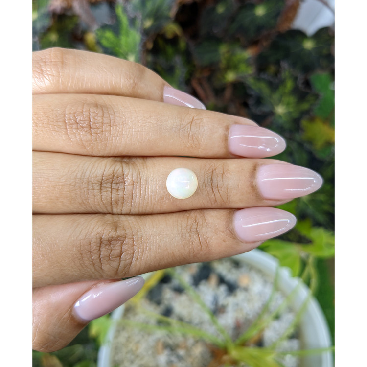 1.32 Ct. Cabochon White Opal from Australia