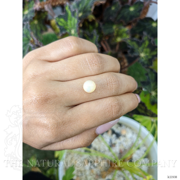 1.80 Ct. Cabochon White Opal from Australia