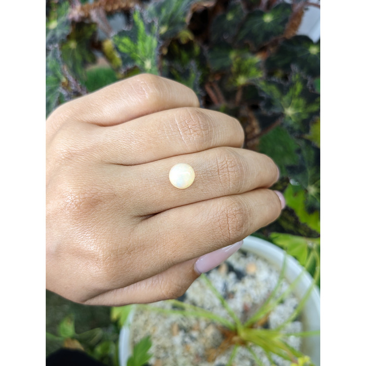 1.80 Ct. Cabochon White Opal from Australia