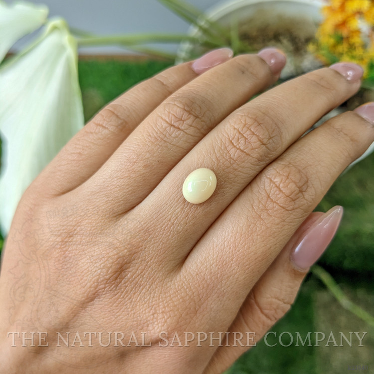 1.75 Ct. Cabochon White Opal from Australia