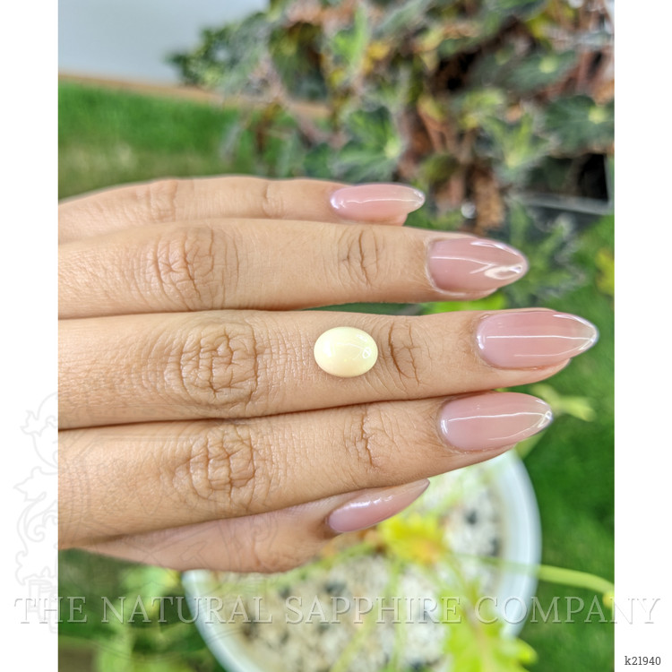 1.75 Ct. Cabochon White Opal from Australia