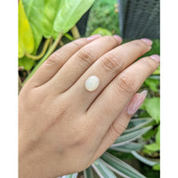 1.58 Ct. Cabochon White Opal from Australia Life Style