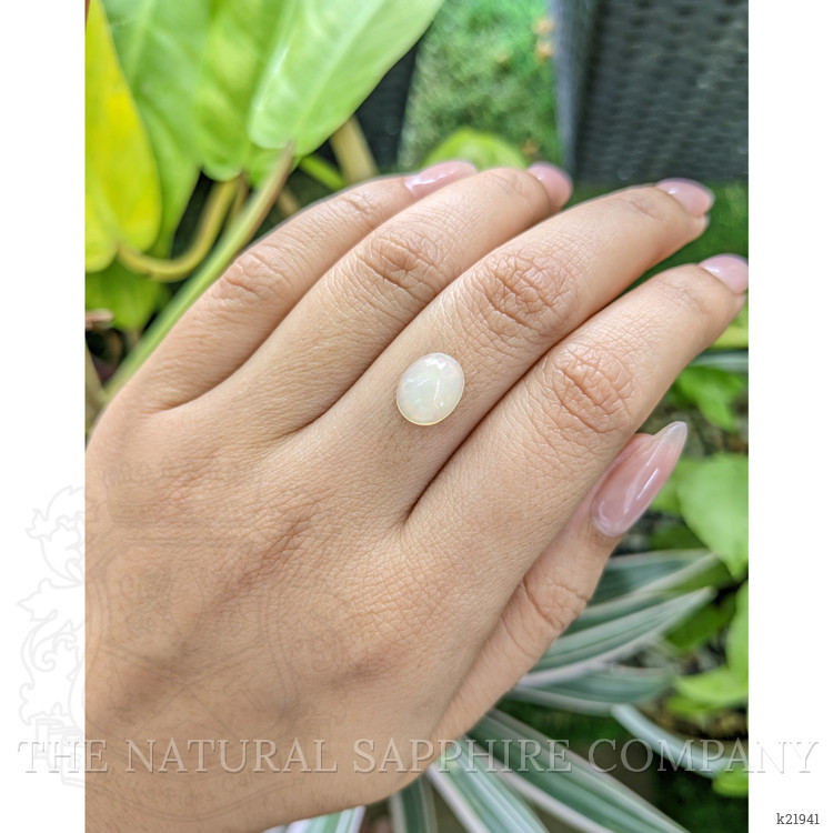 1.58 Ct. Cabochon White Opal from Australia