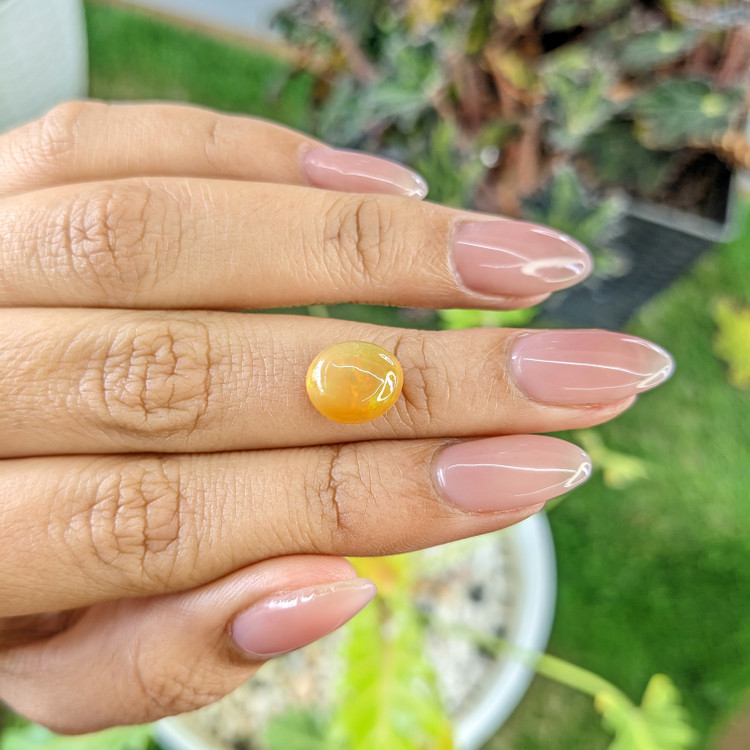 2.40 Ct. Cabochon Fire Opal from Australia