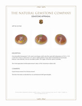 1.83 Ct. Cabochon Fire Opal from Australia Appraisal