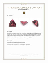 2.13 Ct. Almandine Garnet from Ceylon (Sri Lanka) Appraisal