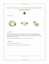 1.42 Ct. Sinhalite from Ceylon (Sri Lanka) Appraisal