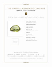 1.56 Ct. Yellowish Green Chrysoberyl from Ceylon (Sri Lanka) Scan Report