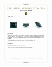 1.63 Ct. Cobalt Spinel from Ceylon (Sri Lanka) Appraisal