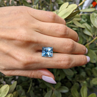 6.06 Ct. Aquamarine from Mozambique Life Style