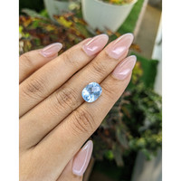4.23 Ct. Aquamarine from Ceylon (Sri Lanka) Life Style