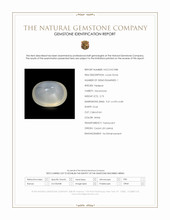 2.73 Ct. White Cabochon Moonstone from Ceylon (Sri Lanka) Scan Report