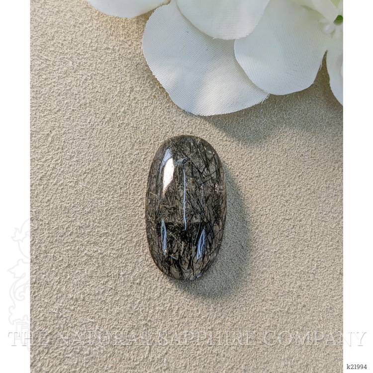 25.94 Ct. Cabochon Rutilated Quartz from Ceylon (Sri Lanka)