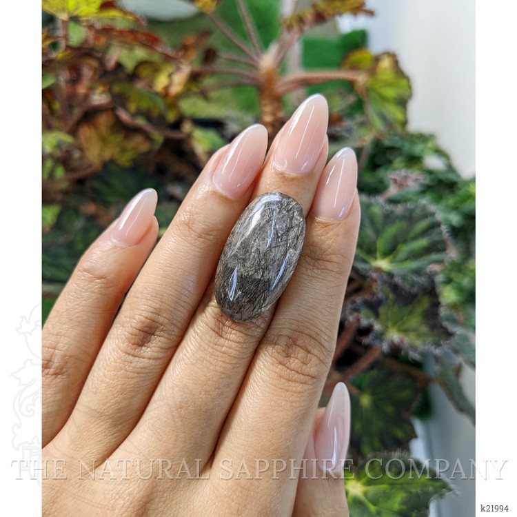 25.94 Ct. Cabochon Rutilated Quartz from Ceylon (Sri Lanka)